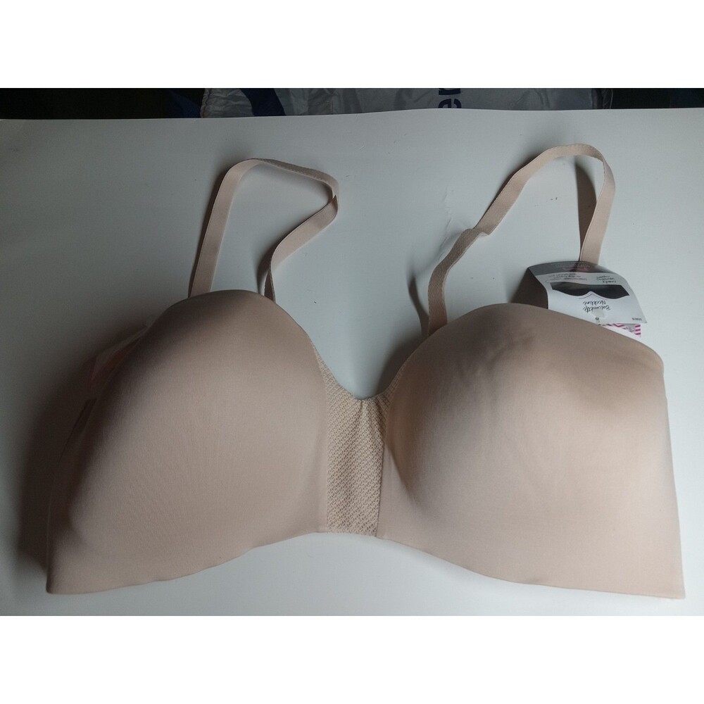 Maidenform Strapless Wireless Bra 38B Nude Convertible Full Coverage NWT